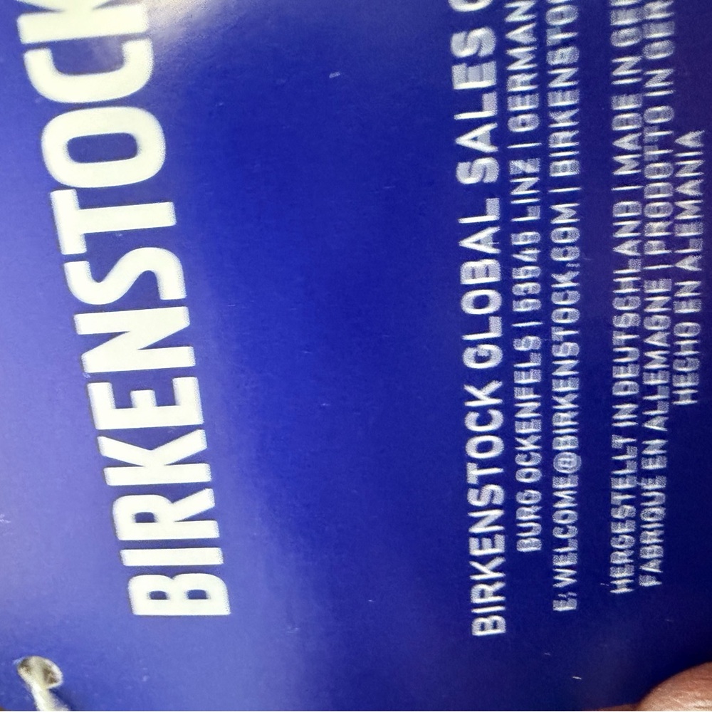 Birkenstock 41 vegan Sandals faux leather. - Deep Blue - Picture 4 of 7